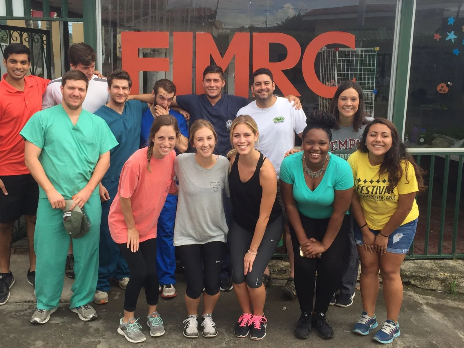 Danny Ashley and the student health volunteer group with the Foundation for International Medical Relief of Children in Costa Rica in 2016