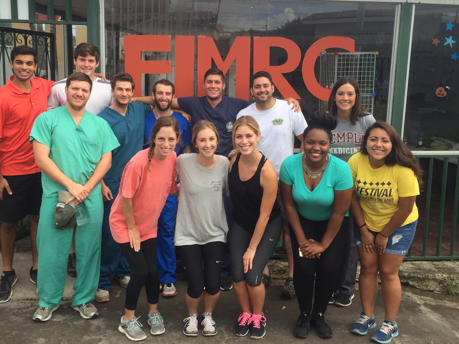 Danny Ashley and the student health volunteer group with the Foundation for International Medical Relief of Children in Costa Rica in 2016