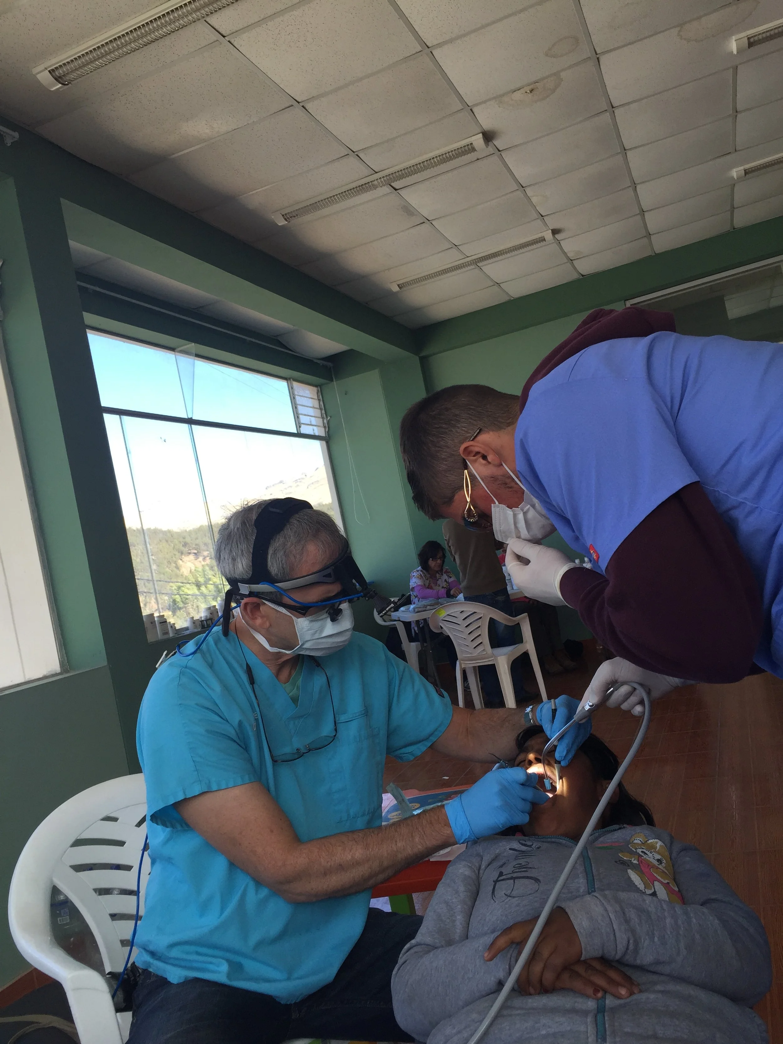 Danny Ashley treating a patient in Costa Rica