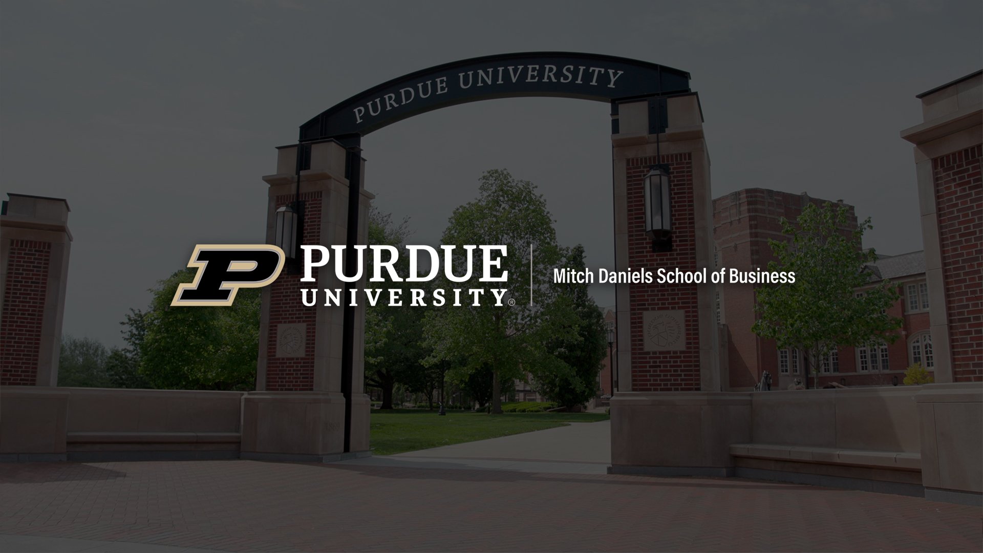 Purdue University Mitch Daniels School of Business