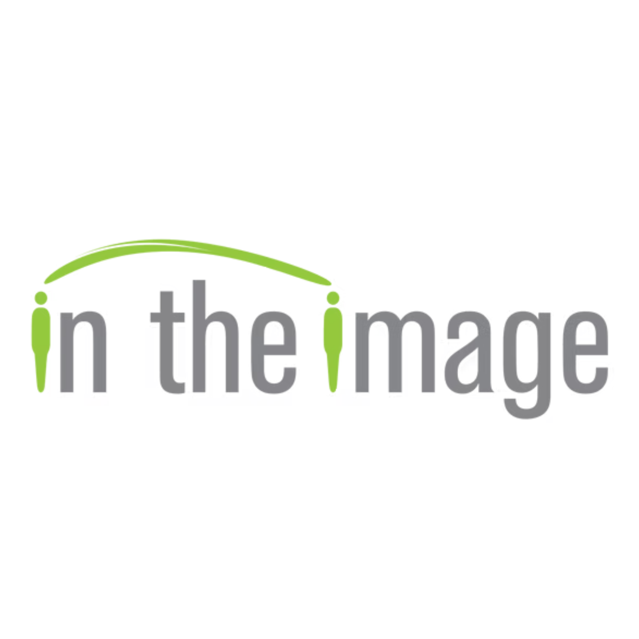 The logo of 'the-image' with gray text and a green curved line above it.