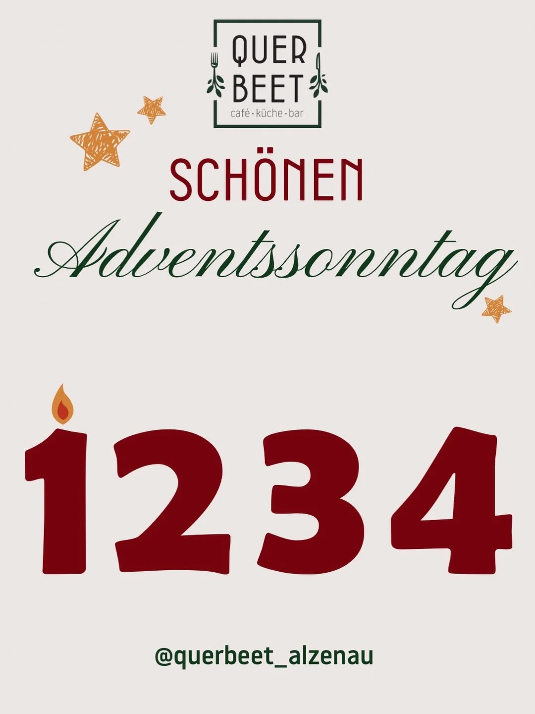 Wir w&uuml;nschen Euch einen sch&ouml;nen 1.Advent.🎄

An allen Adventssonntagen bieten wir Euch ein Fr&uuml;hst&uuml;cksbuffet an.
Hast du Fragen? :)

#querbeet #alzenau #breakfast #buffet