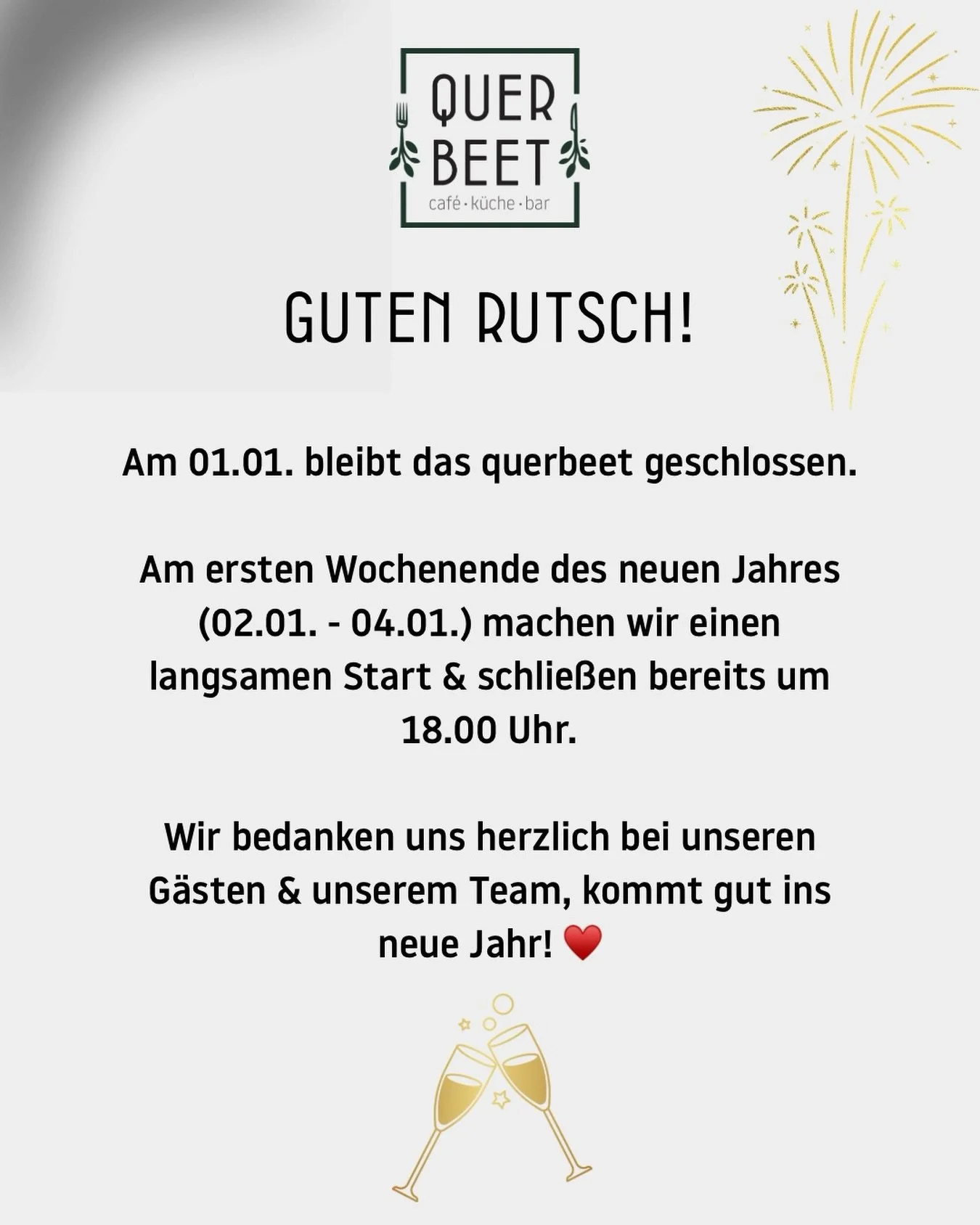 Dinner for One Sendetermine:
18:55 Uhr RBB
19 Uhr MDR
19:10 Uhr HR
19:40 Uhr BR
19:40 Uhr NDR
23:35 Uhr NDR

Guten Rutsch! 🎊 
#querbeet #alzenau
