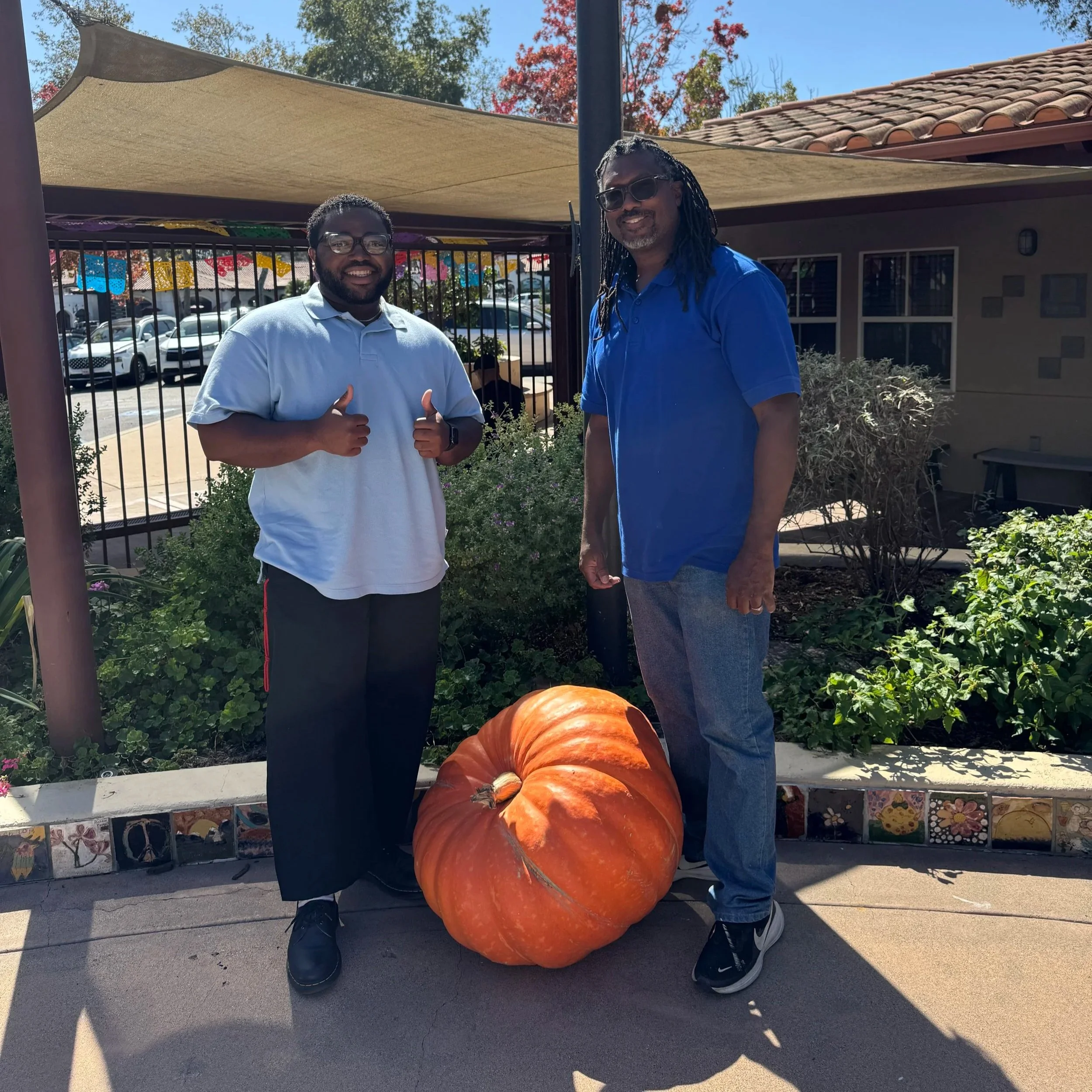 The GIANT pumpkin has arrived!