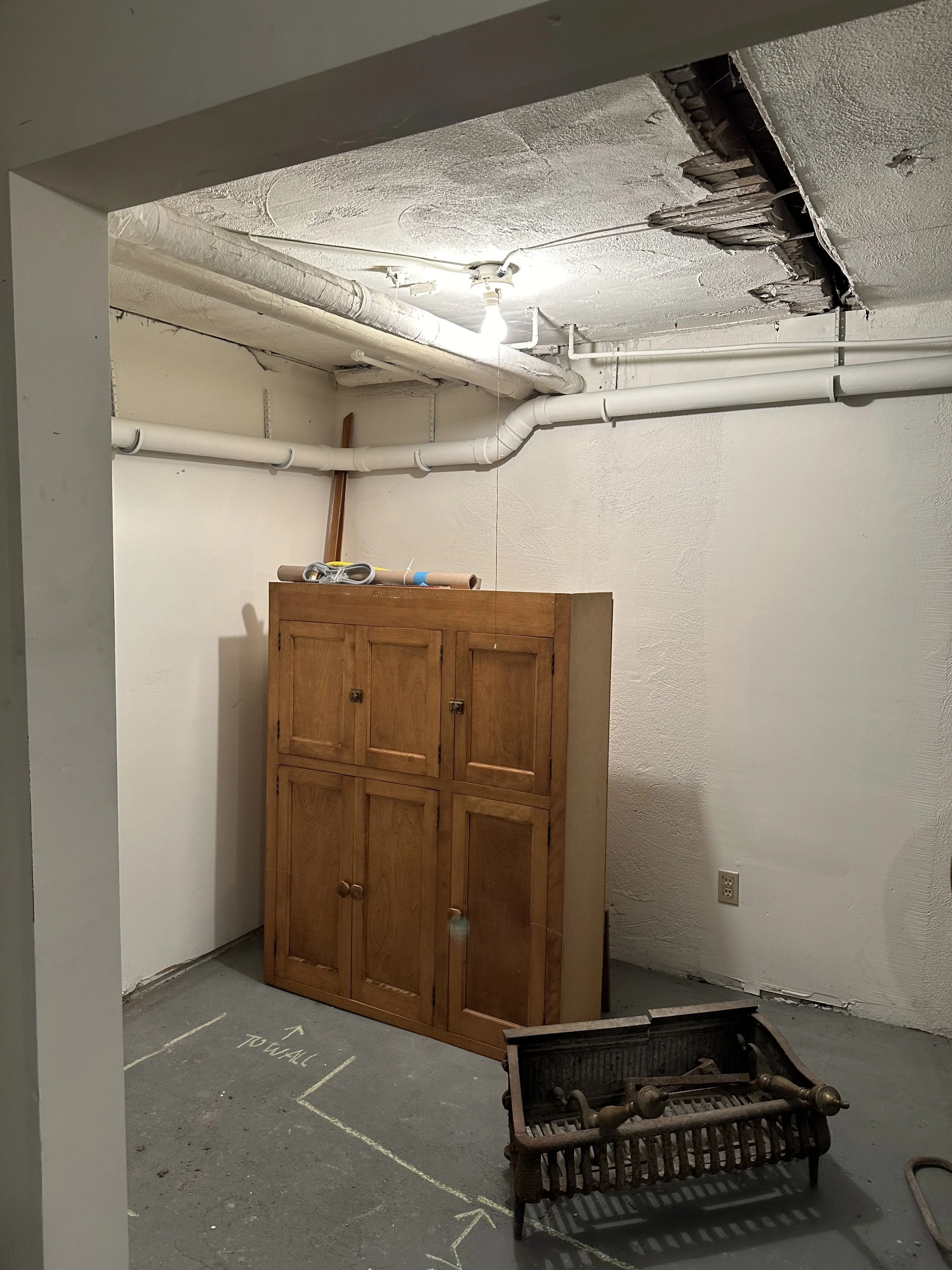 a-view-into- the-basement-before-adding-the-bathroom