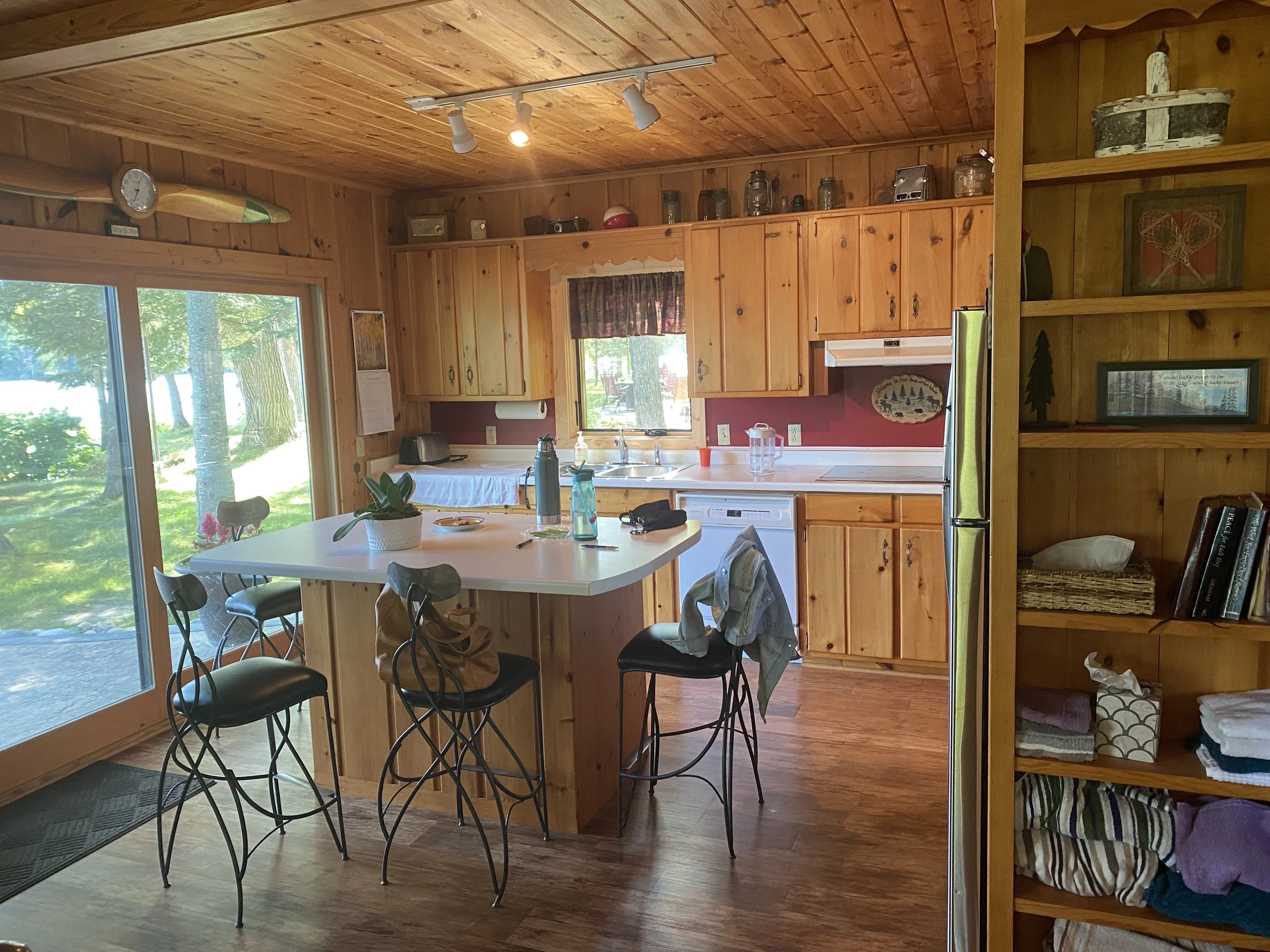 A look into the kitchen before our remodel