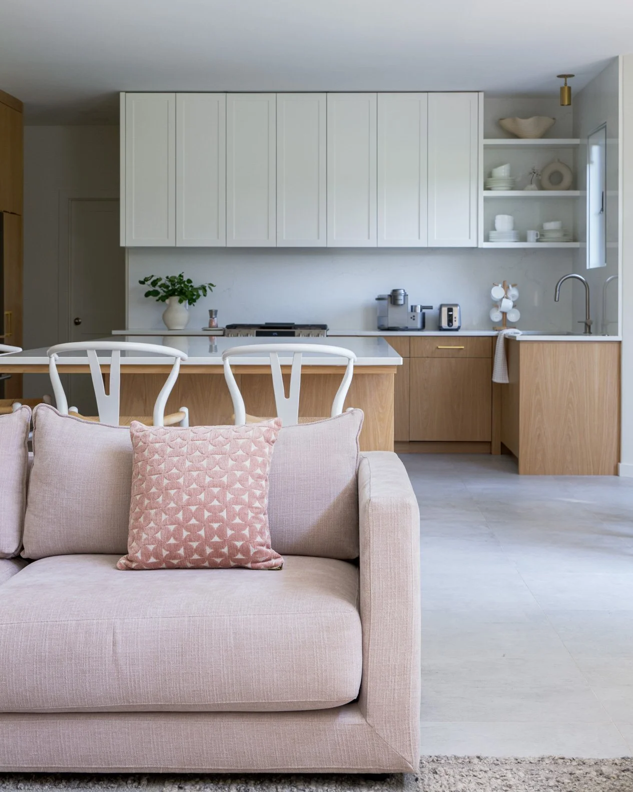 Sofa-with-pink-pillow-modern-kitchen-in-background.jpg