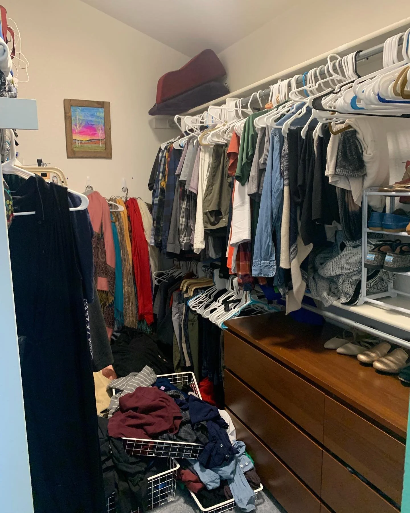 I don't often take too many before and afters. I am weary of posting people's home for the world to see. Luckily I only have 300 followers so I shouldn't worry too much. ⁠
⁠
This was a huge job. I worked with this beautiful family to re organizer the