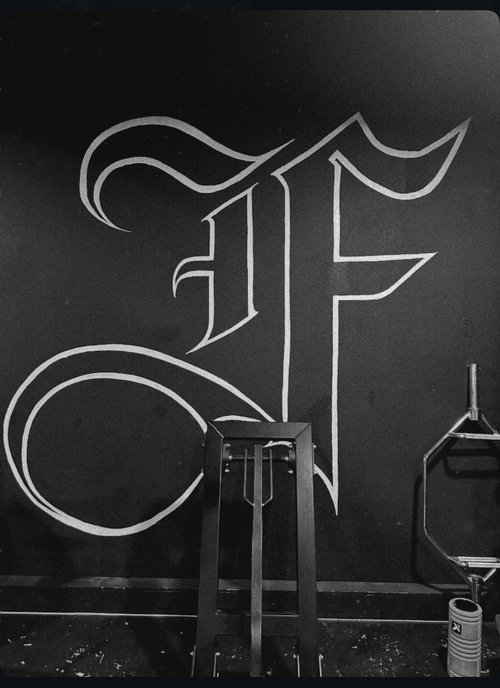 F FitBox Aesthetics mural