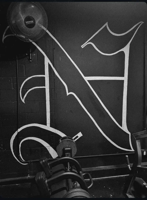 N FitBox Aesthetics mural