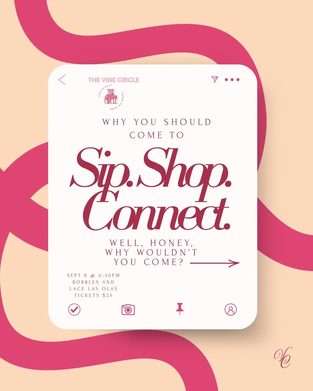 We should get together has a date:
Sept 8
6:30
Bobbles and Lace Fort Lauderdale 
For $25 you get
Wine. Lite bites. Shopping. A little savings. And maybe new friends.
Not a bad Tuesday night. 

Bring a friend. Come solo. Just have some fun.