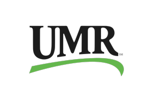UMR logo with black text and a green curved line underneath