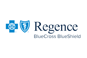 Regence BlueCross BlueShield logo with a shield and cross symbols.