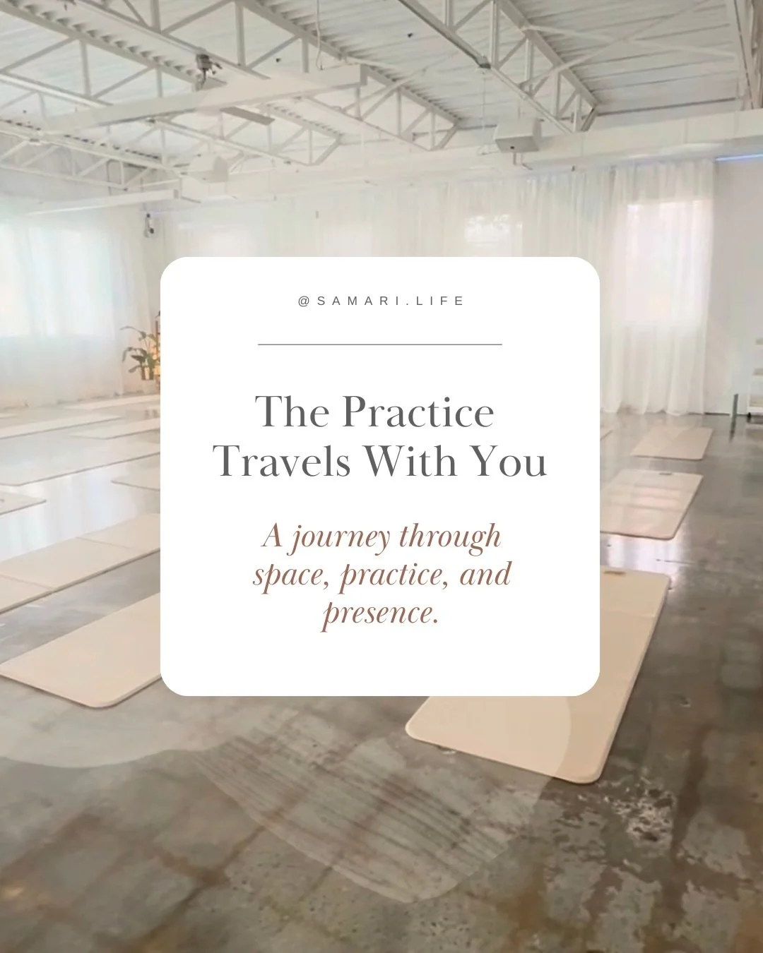 The practice travels with you.✨

Three studios. Five teachers. 
One reminder.

It&rsquo;s not about the space. 
It&rsquo;s about what opens within you when you enter a new one.

This spring break in Atlanta shifted something in me&hellip; and it actu