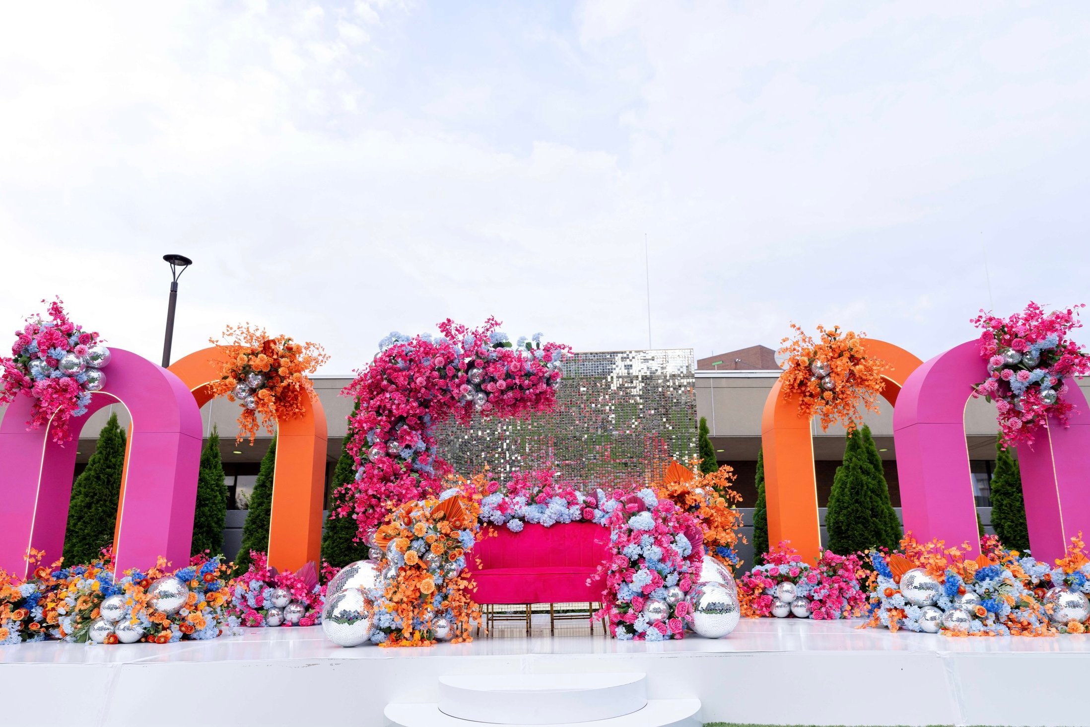 Indian Wedding Planner Boston Massachusetts. Wedding Design Company Boston Massachusetts. Sangeet Decor Marriott Springfield Massachusetts New England