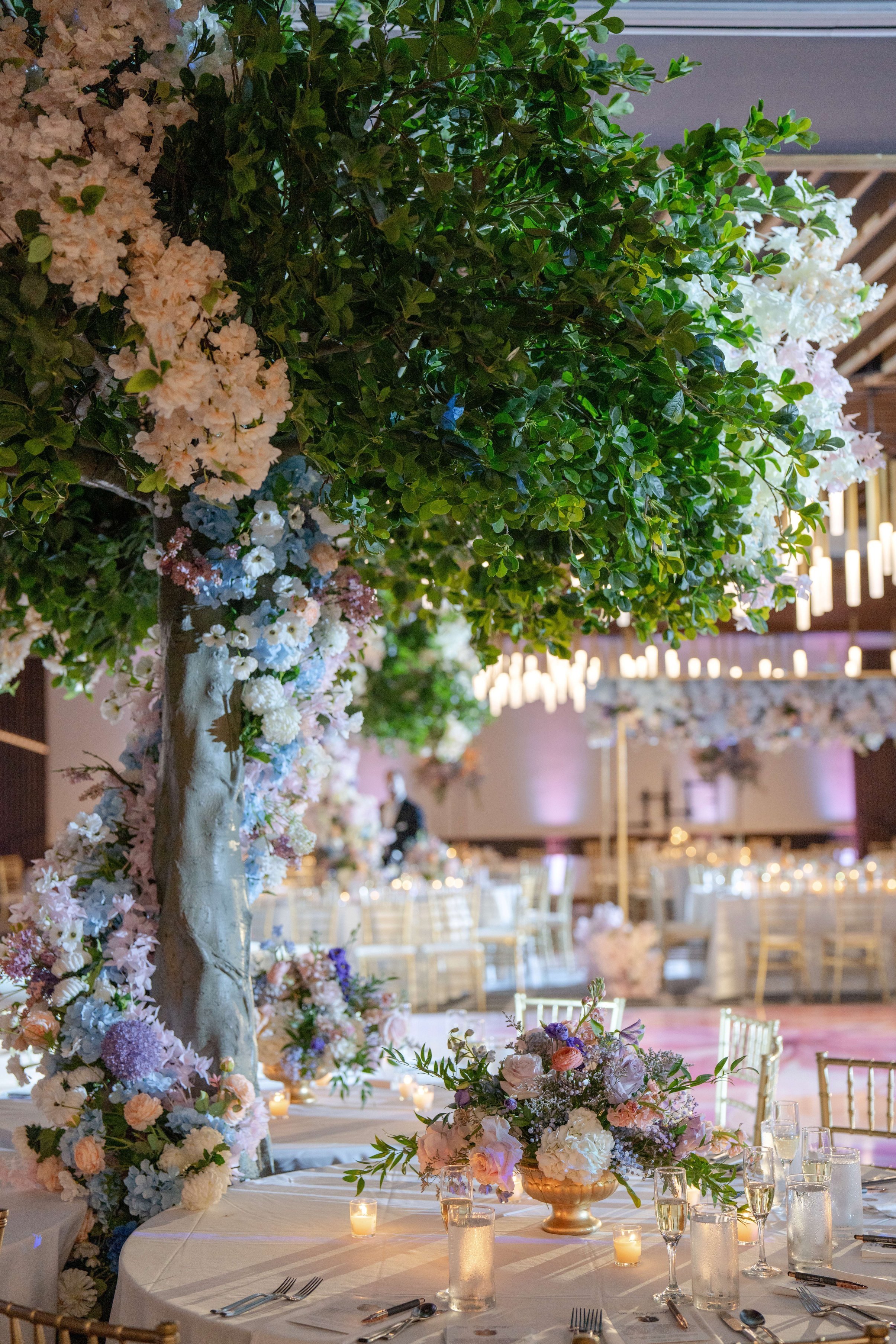 Indian Wedding Decorator Large Tree Reception Tables Massachusetts, Boston, Rhode Island, New Hampshire