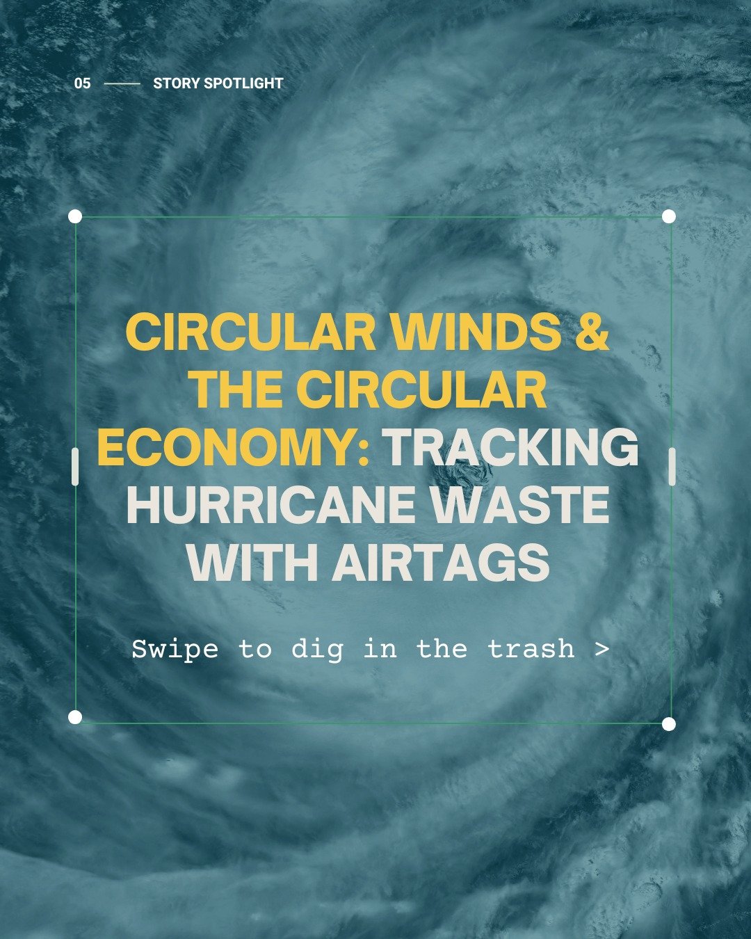 How do you make forgotten waste visible? 

After Hurricanes Helene and Milton hit Florida, one small island, just 1.5 square miles, produced enough debris to fill over 2 million trash bags. @washingtonpost tracked the path of storm trash using AirTag