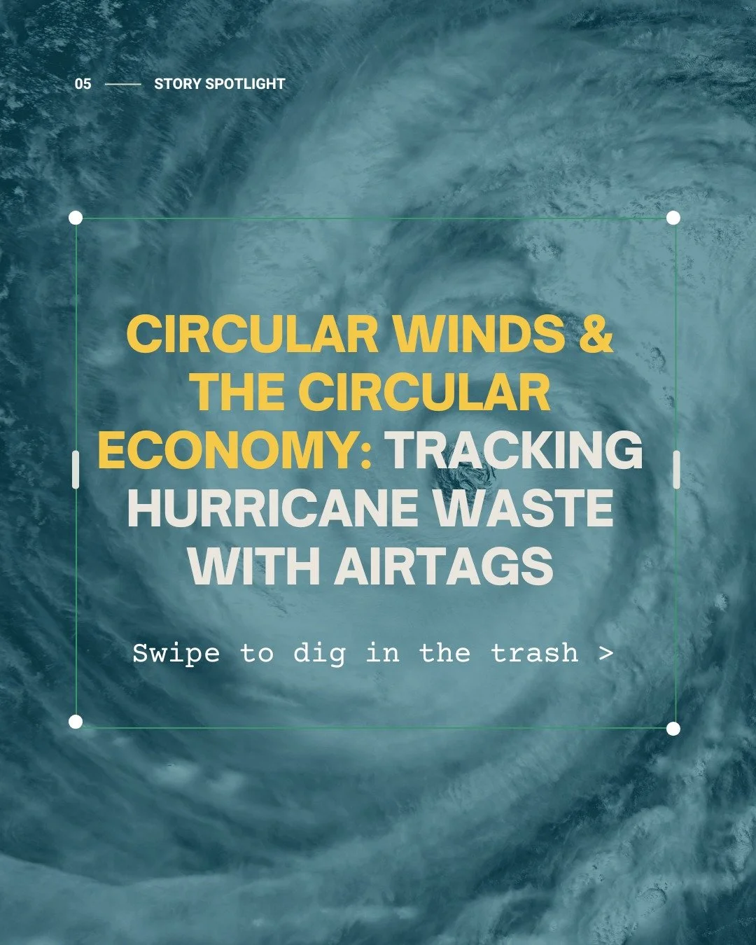 How do you make forgotten waste visible? 

After Hurricanes Helene and Milton hit Florida, one small island, just 1.5 square miles, produced enough debris to fill over 2 million trash bags. @washingtonpost tracked the path of storm trash using AirTag