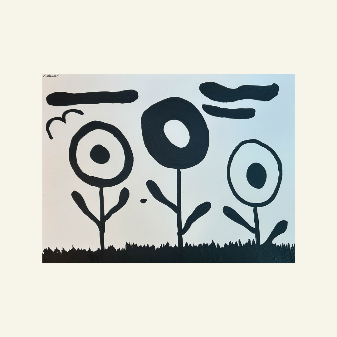 Monochrome Flowers by Lisa White