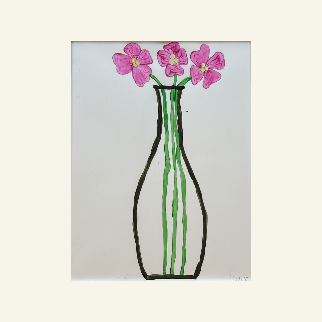 Flowers in Vase by Lisa White