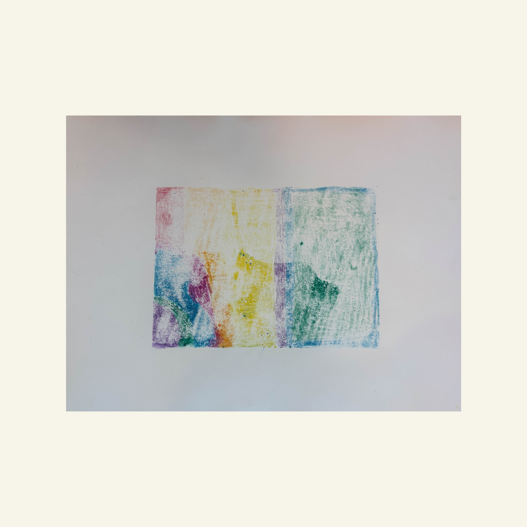 Monoprint X by Rachel Frederick