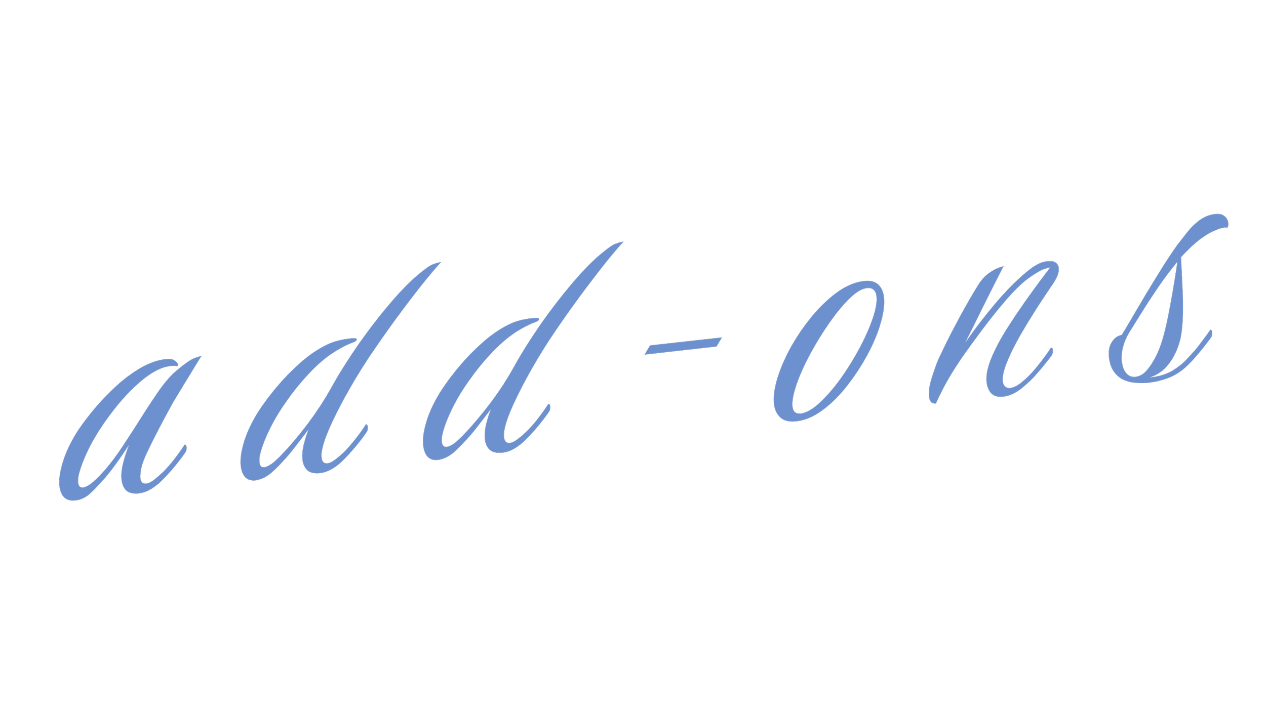 Mathematical formula: a d d = o n s in black text with blue cursive variables