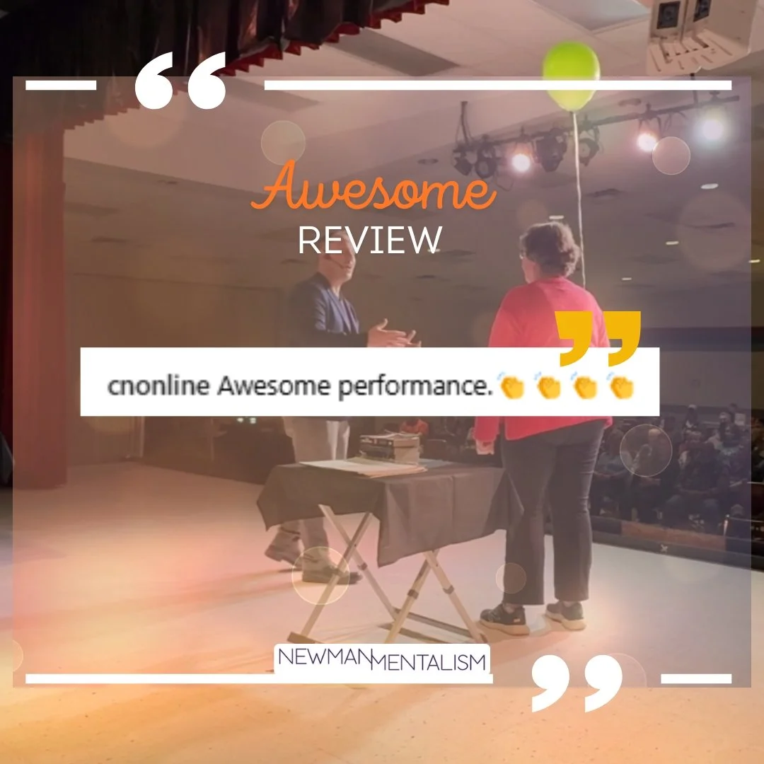Definitely feeling the ❤️ with these audience reviews and comments! 

Each review and comment means the world to me, and I'm SO GLAD you all enjoyed the show!

If you want to know when I'm headed to YOUR town, head over to newmanmentalism.com/upcomin
