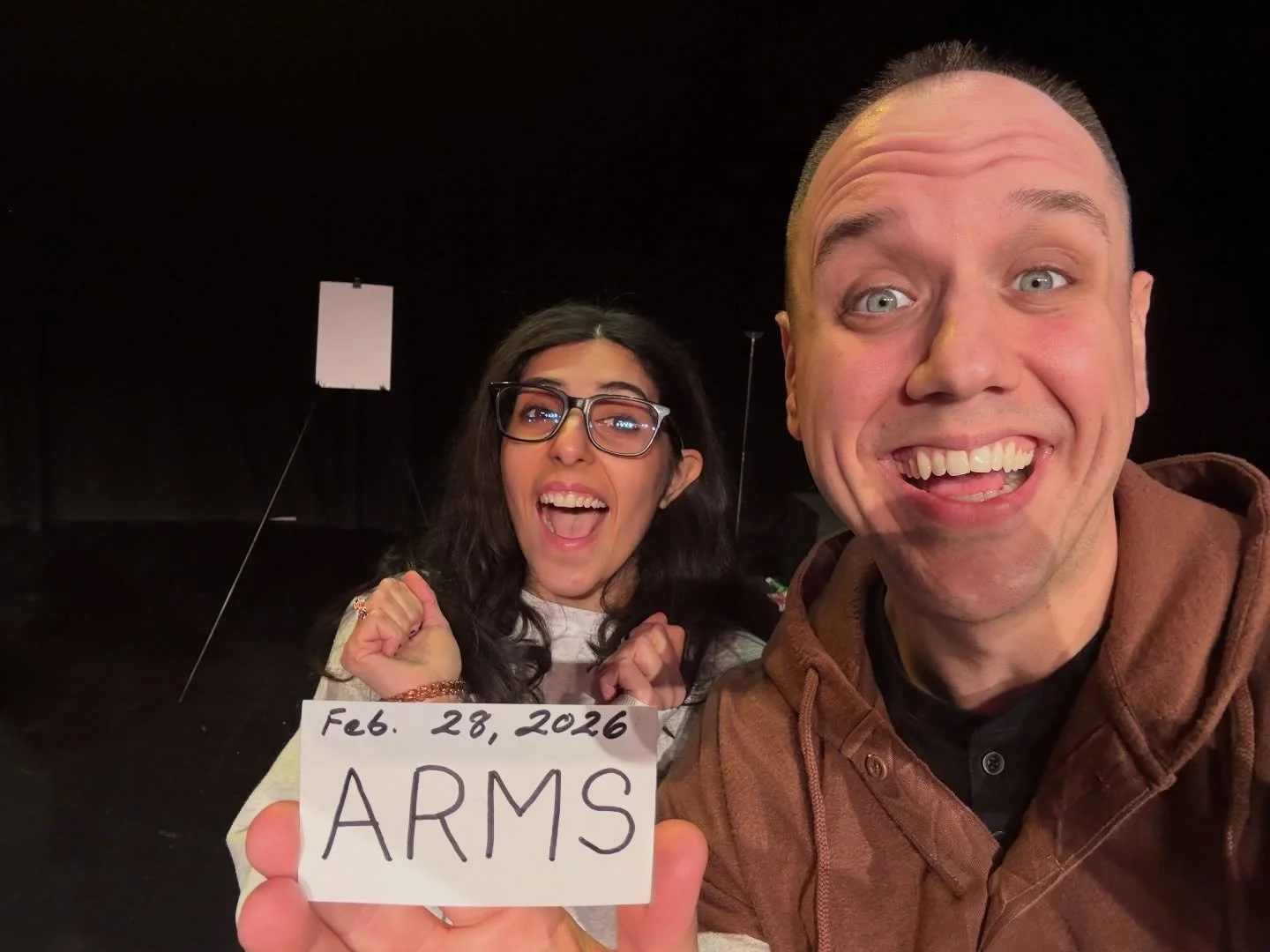 Huge thanks to the @classictheatrecobalt for bringing me out tonight! I can&rsquo;t wait to get this show started! Plus, and huge thank you to @joudinox for helping me out with my pre-show prediction selfie! 

But most importantly, thank YOU for comi