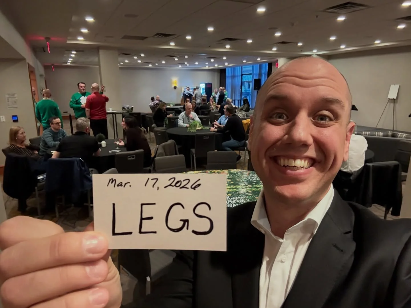 Nothing like a show on St. Patrick&rsquo;s day! Thank you @canaltaflowmeasurement for having me out! 

More importantly, thank you for thinking of the of the word LEGS tonight!