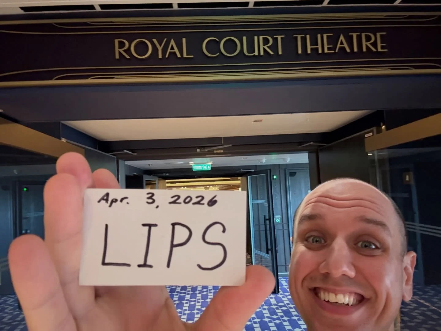 Time for my last show of the night! Thank you, Queen Anne! You&rsquo;re amazing! 

But also&hellip;thank you for thinking of LIPS from the book! 

#cruisemagician #queenanne @cunardline