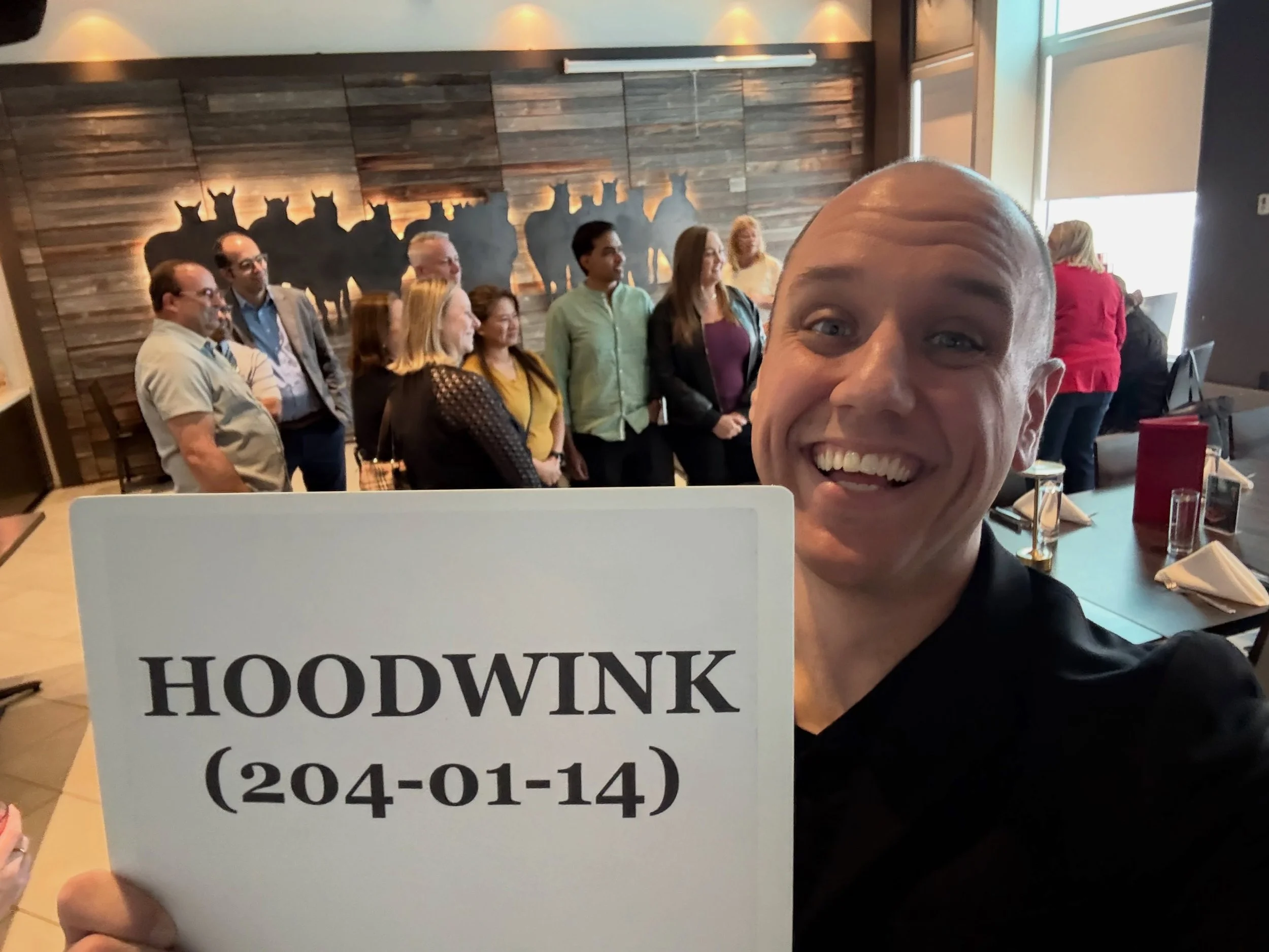 They&rsquo;re taking a group picture, so what better time to take my own?

Thank you so much for having me out, @firstcapitalreit. I had a blast! And thank you for thinking of HOODWINK tonight! 

#calgarymagician #corporatemagician #corporateentertai
