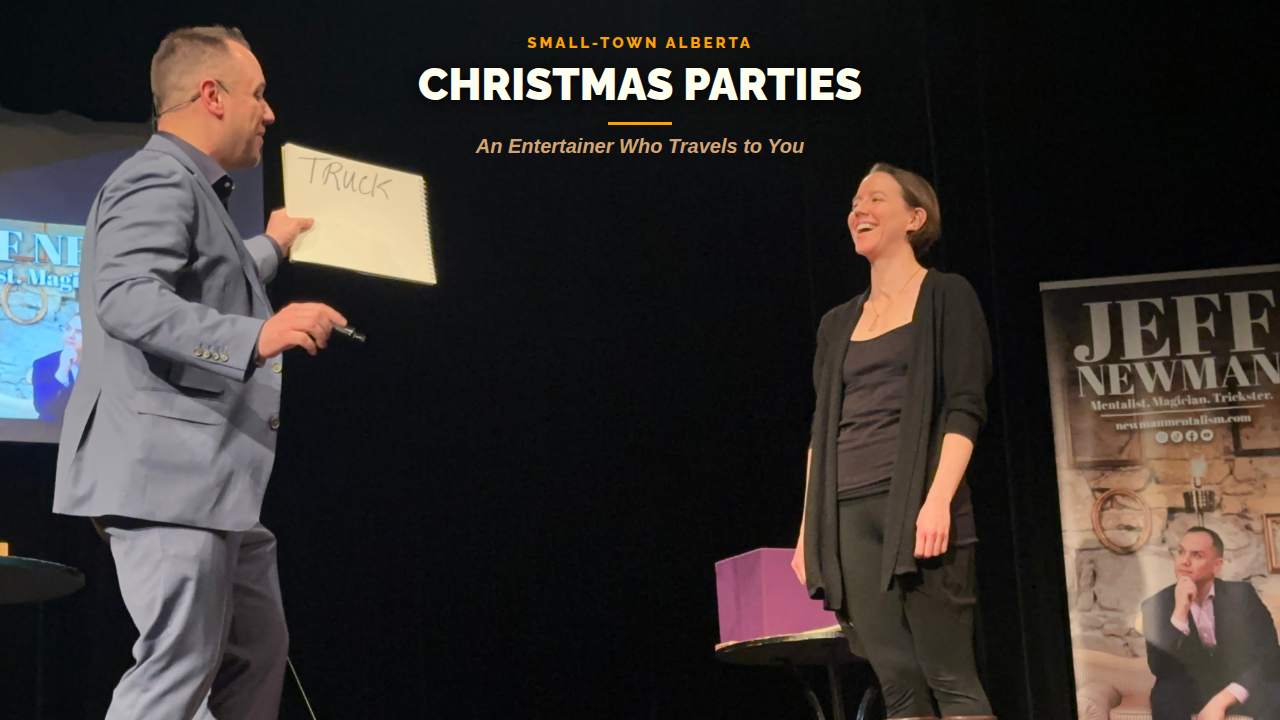 Small-Town Alberta Christmas Parties: An Entertainer Who Travels to You