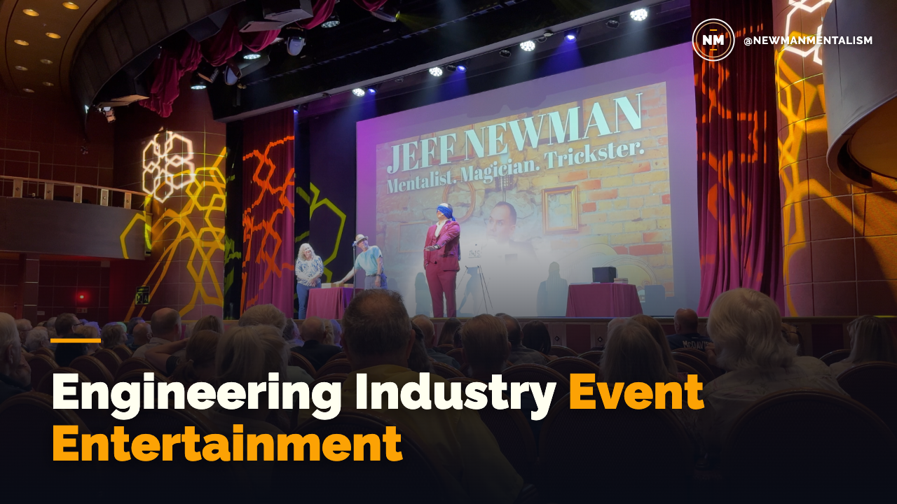 Editorial title card reading "Engineering Industry Event Entertainment."
