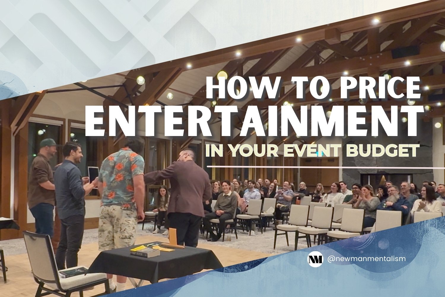 An image showing a mentalist entertaining a crowd