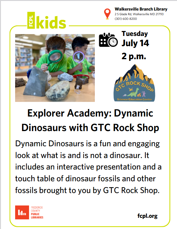 Explorer Academy:Dynamic Dinosaurs with GTC Rock Shop
