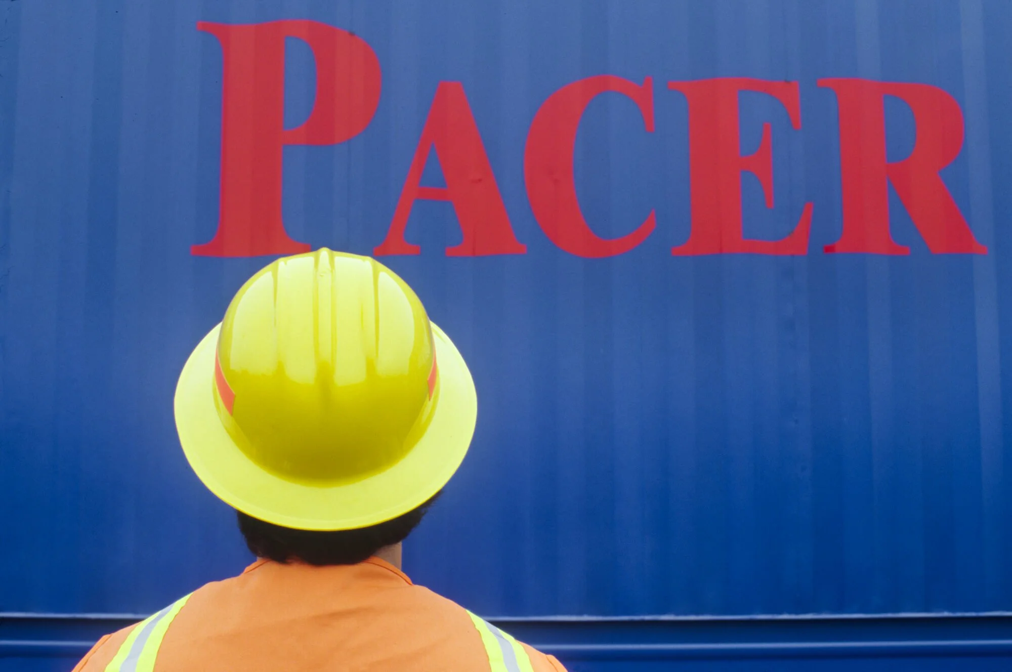 Port worker at the Port of San Diego shot for Pacer International