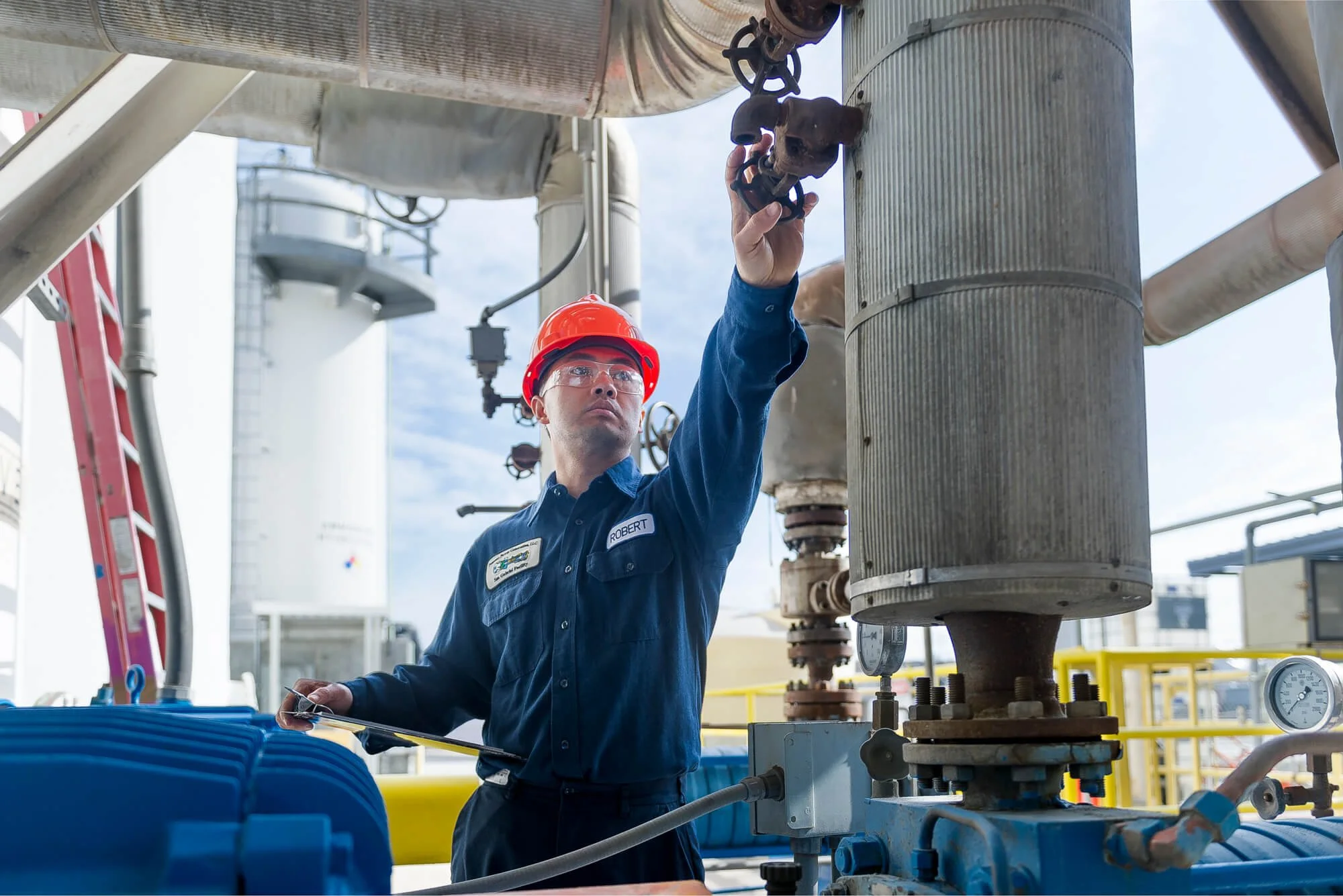 Industrial photography of a natural gas plant for Alta Energy in Los Angeles