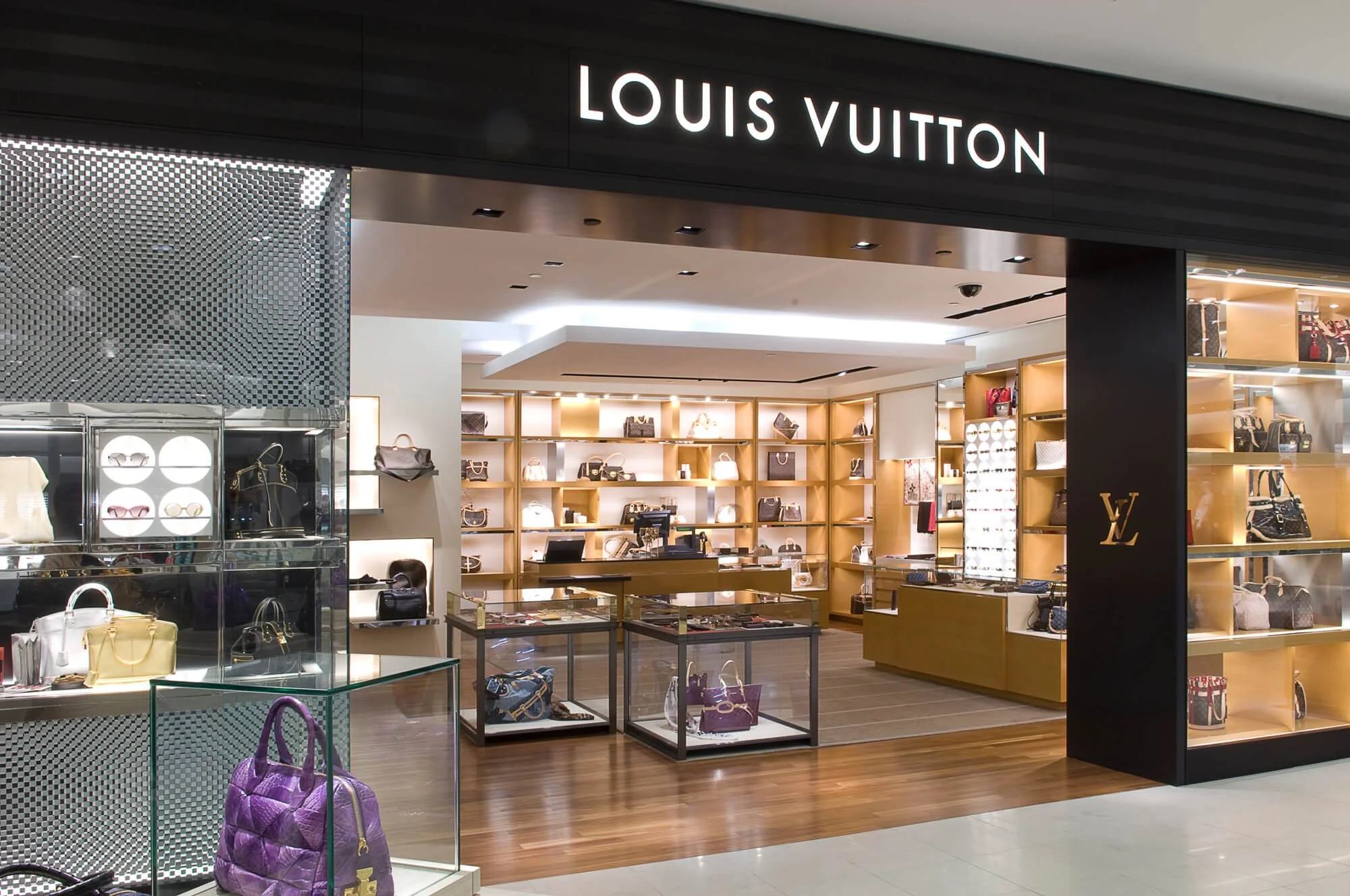 Lois Vuitton interior retail photography at South Coast Plaza