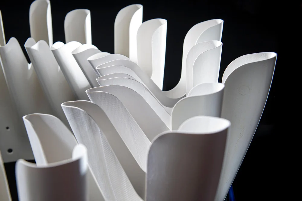 Jet engine mold for aerospace company