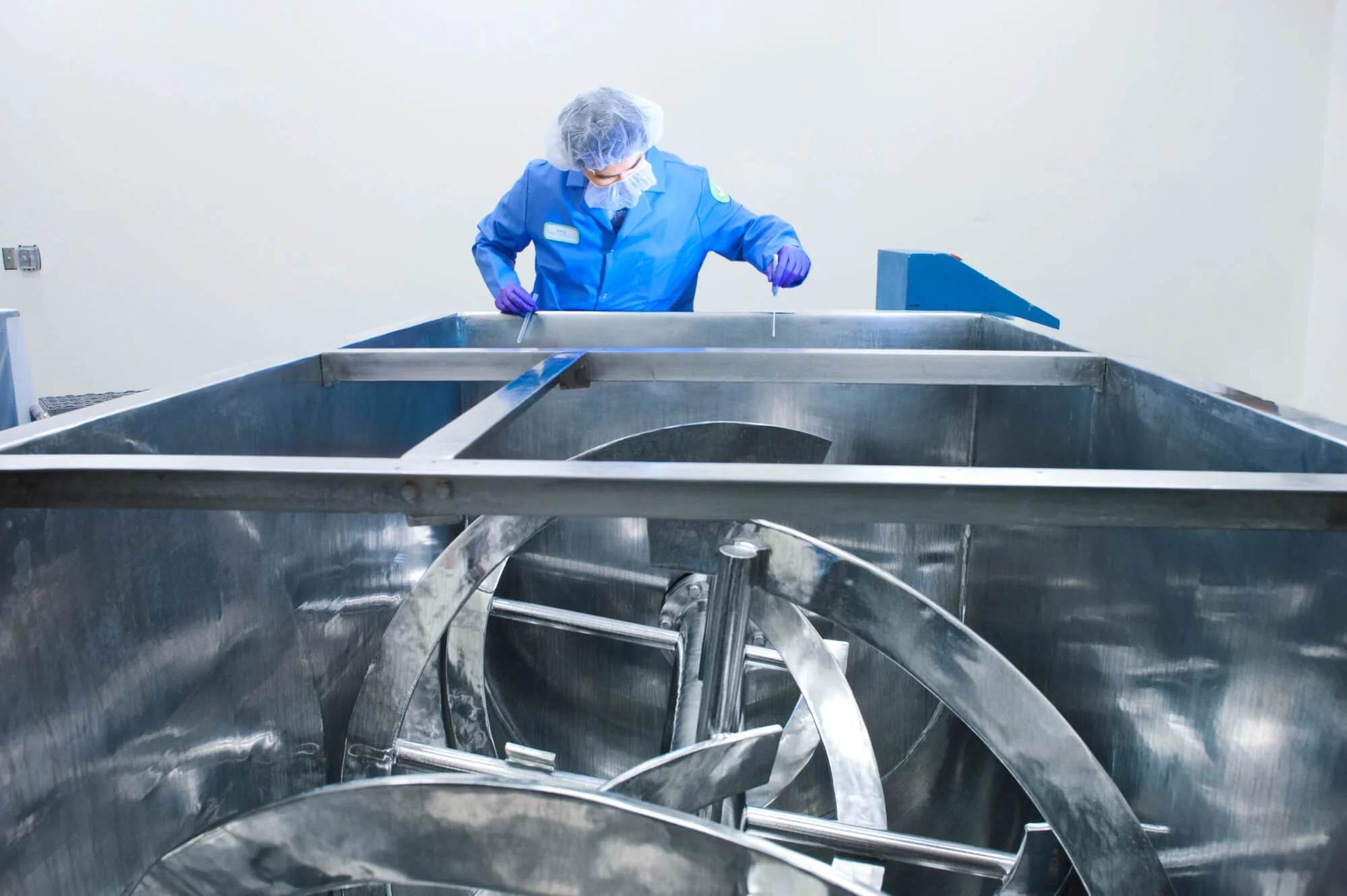 San Diego Food processing technician photographed for Herbal Life–Ed Carreon Photography