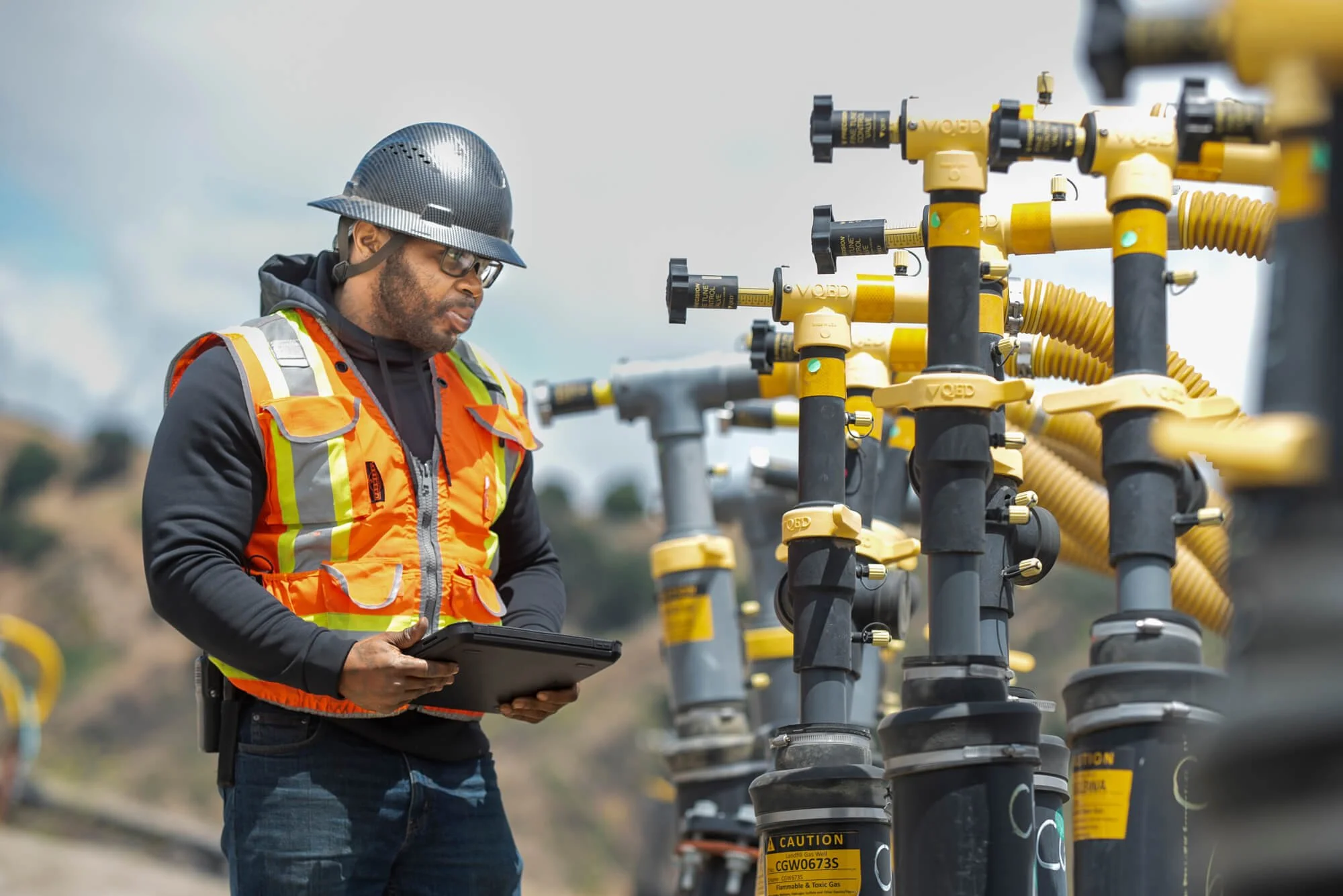 Valve instpection at Waste Disposal facility in San Diego