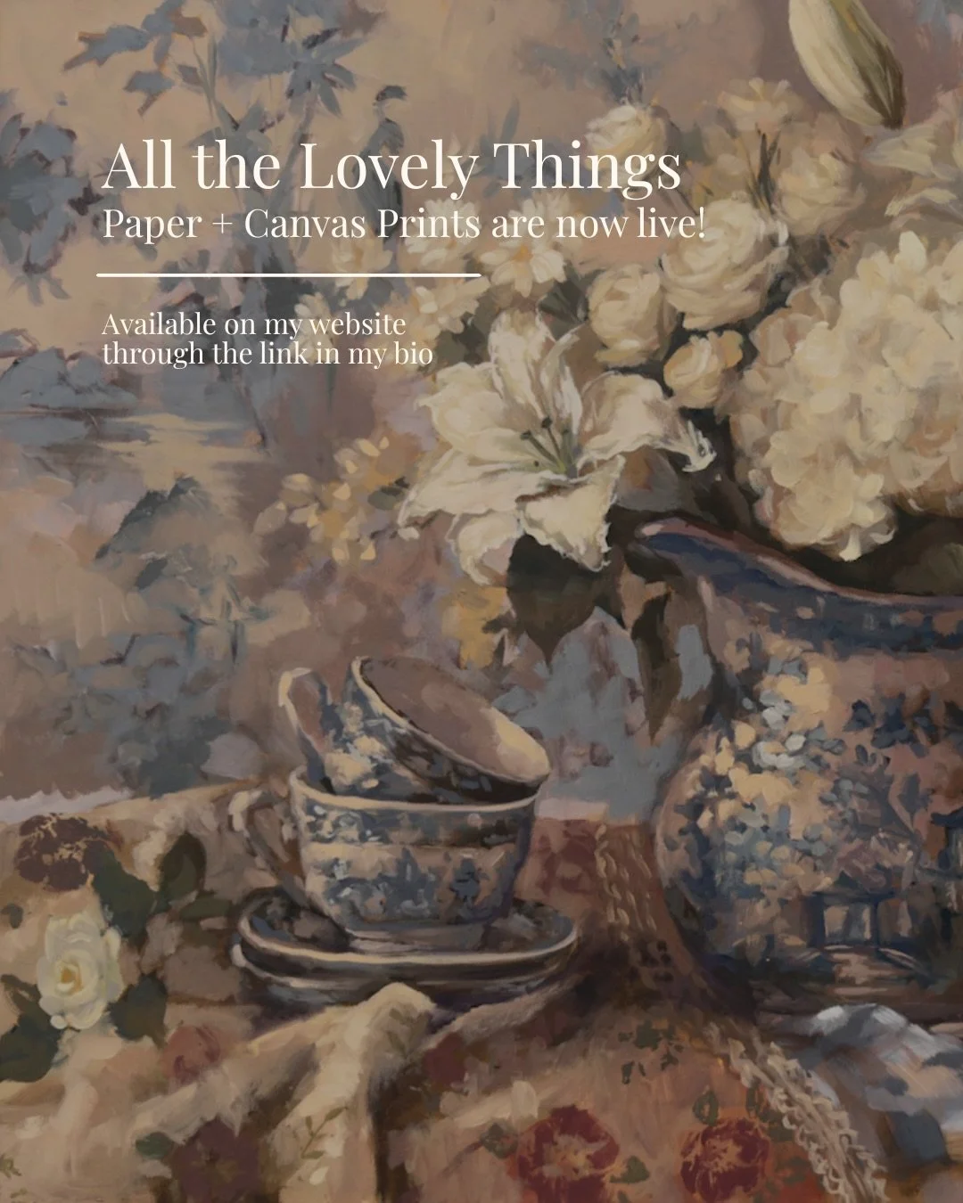 Prints are officially LIVE! ✨

A little art to treasure, a little beauty for every corner, and a little something lovely to send.

Select paintings from my All the Lovely Things collection are now available as signed, archival-quality fine art prints