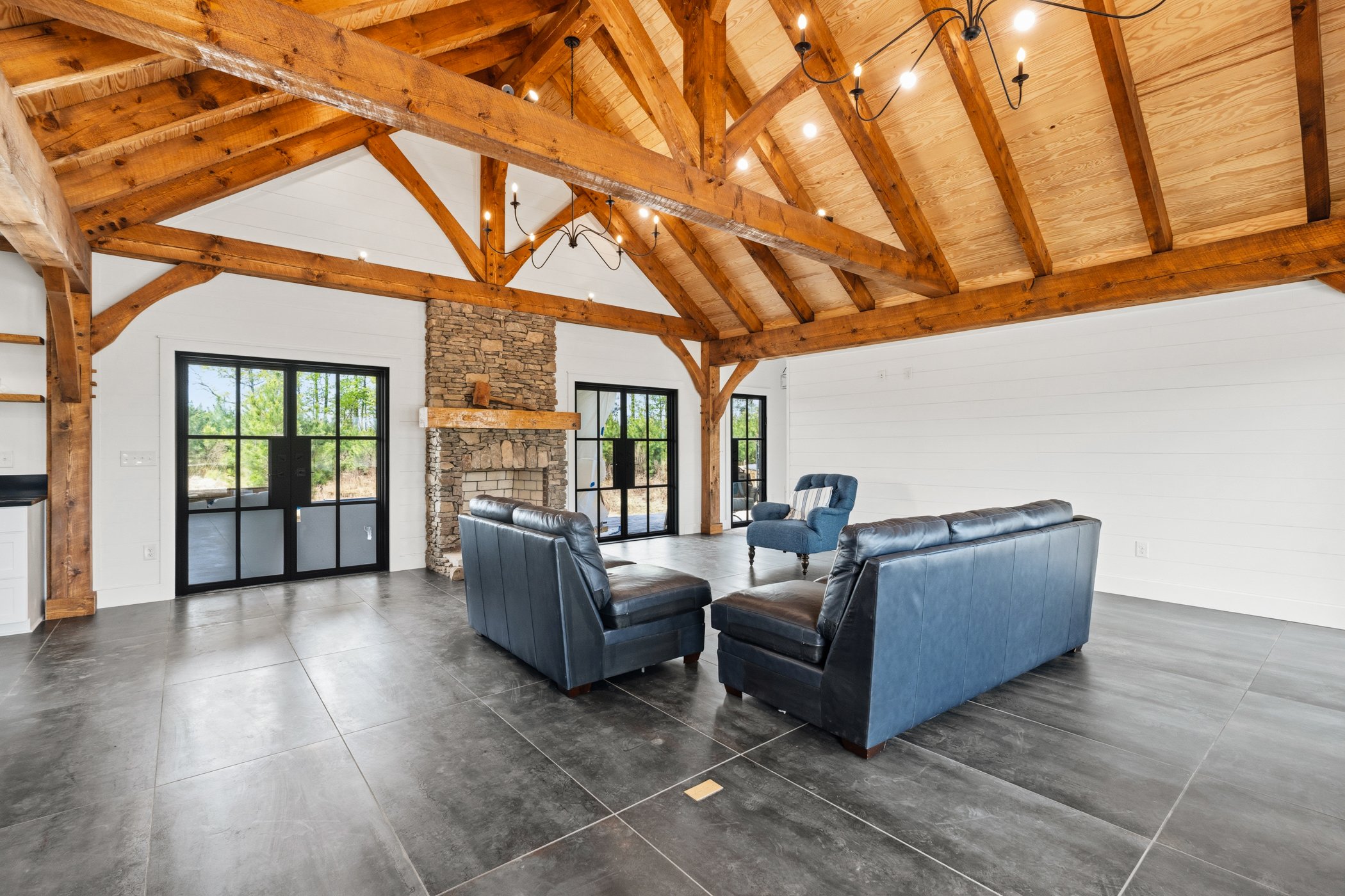 Custom Home - Exposed Timber Beams