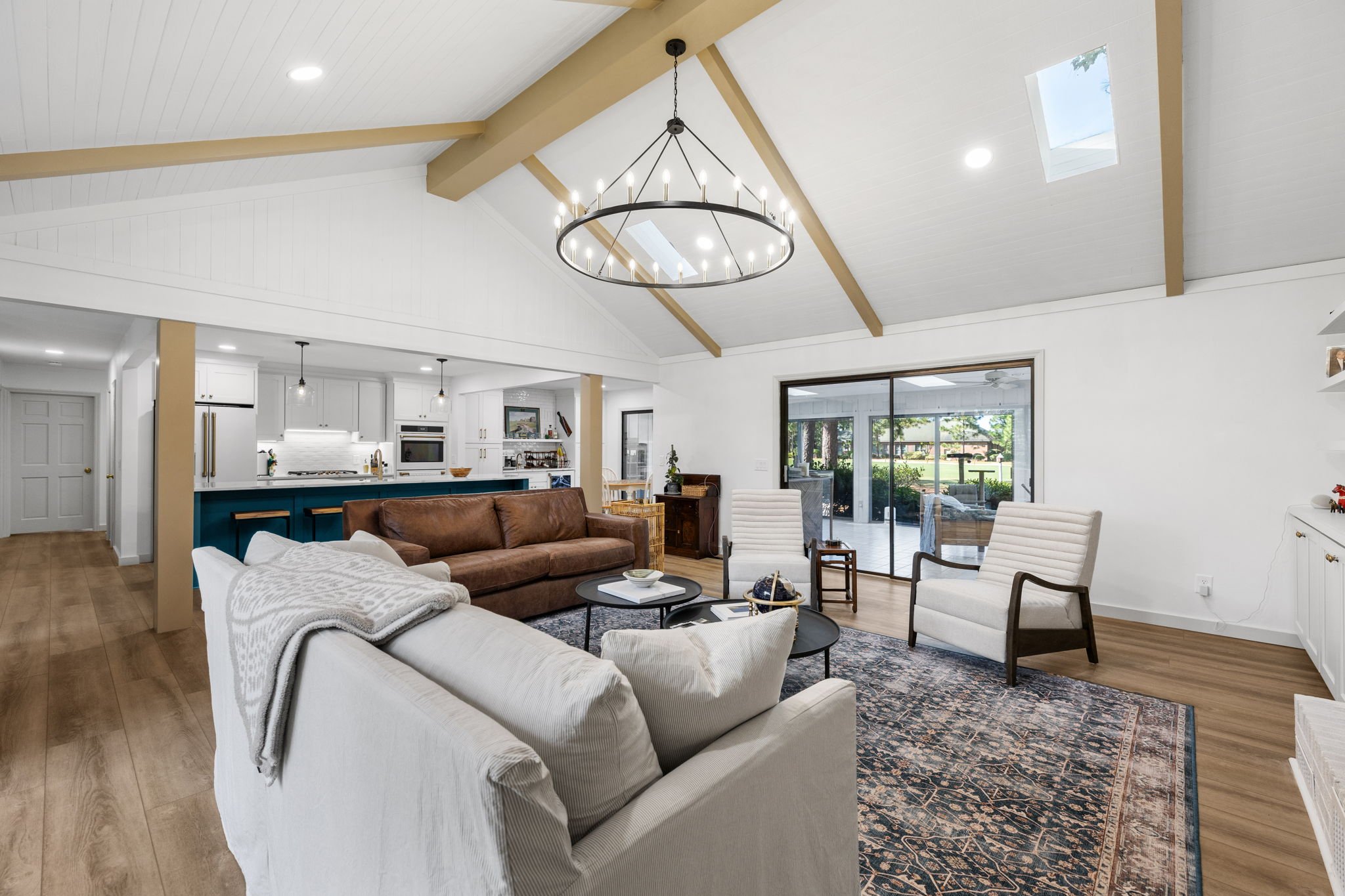 Living Room Home Remodel - Pinehurst, NC