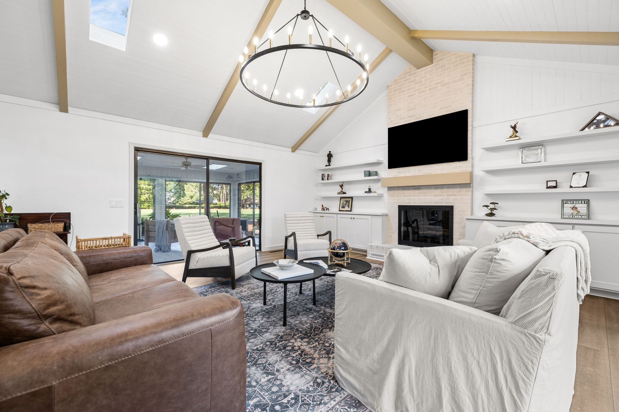 Living Room Home Remodel - Pinehurst, NC