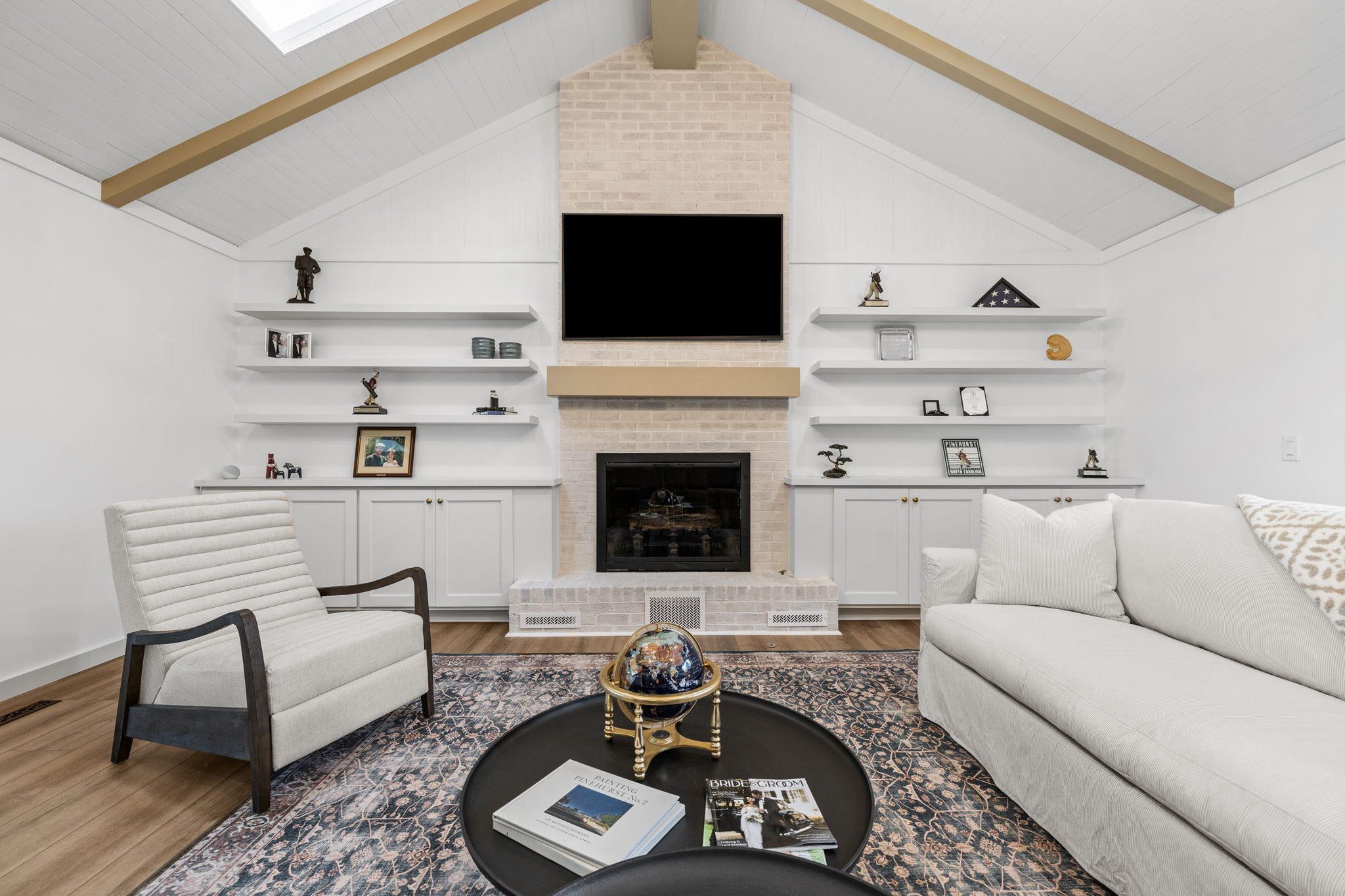 Living Room Home Remodel - Pinehurst, NC