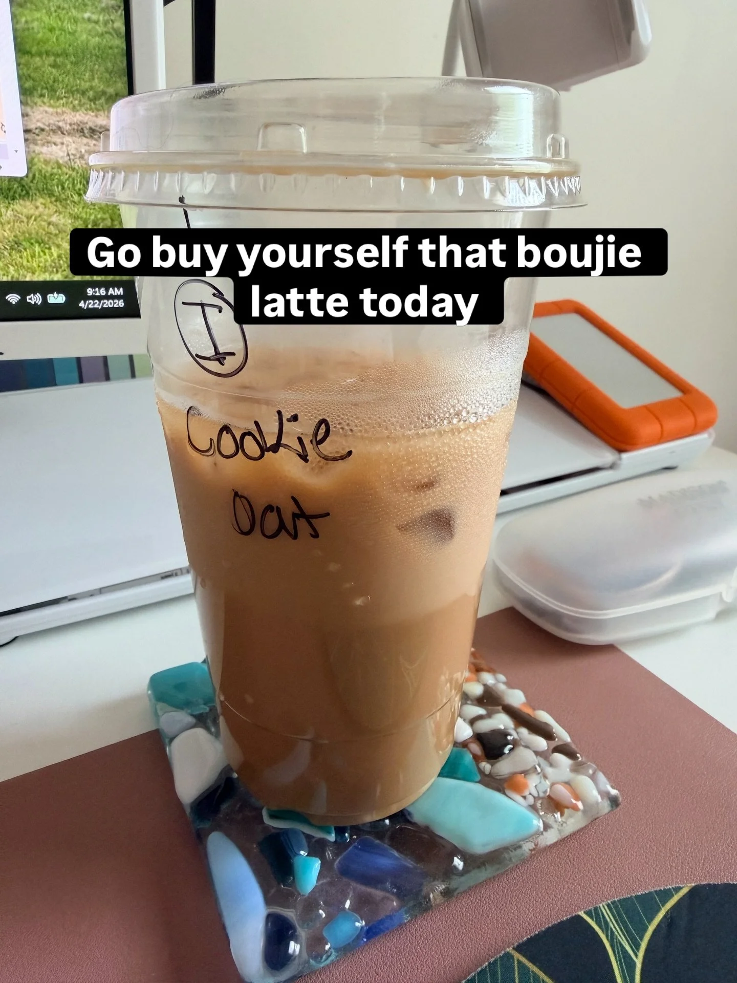 It&rsquo;s Wednesday, we all need that little extra [Emotional] support caffeine to get us through a busy week. 

You&rsquo;ve been working hard, I see you. 

Deadlines are coming, take a break and come back refreshed, and re-caffeinated.

Go get you