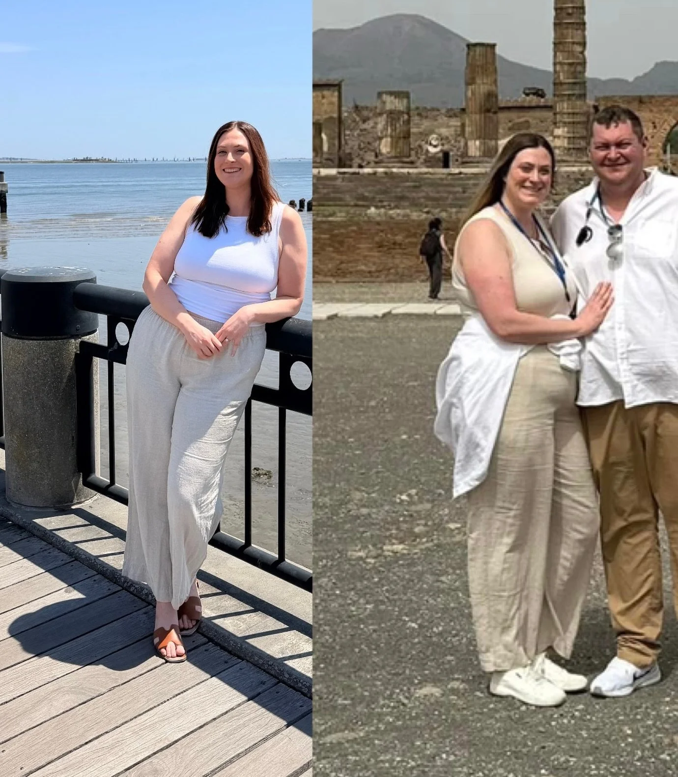 The way these two pictures were taken almost exactly 2 years apart 😮&zwj;💨

Same pants, but have gone from a 2xl, down to a large. 

Almost 50 lbs gone and idk how many inches lost. And being able to maintain my weight for several months for the fi
