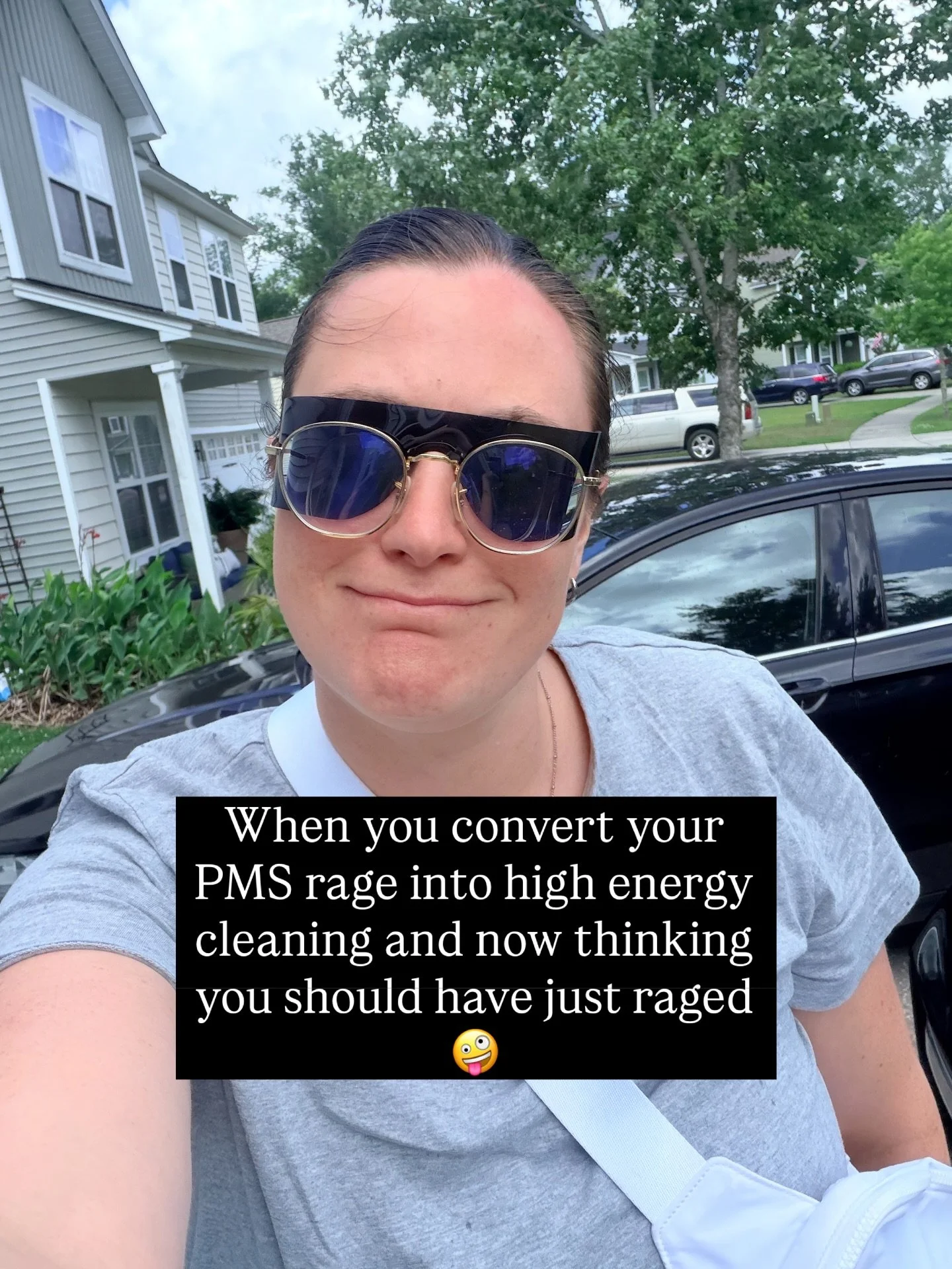 I felt the PMS rage (aka just irritable) coming in hotter than the SC temps. 

Instead of allowing that rage to build, I was like &ldquo;hey, let&rsquo;s convert this energy into something productive and useful instead.&rdquo; 

Sounded like a good i