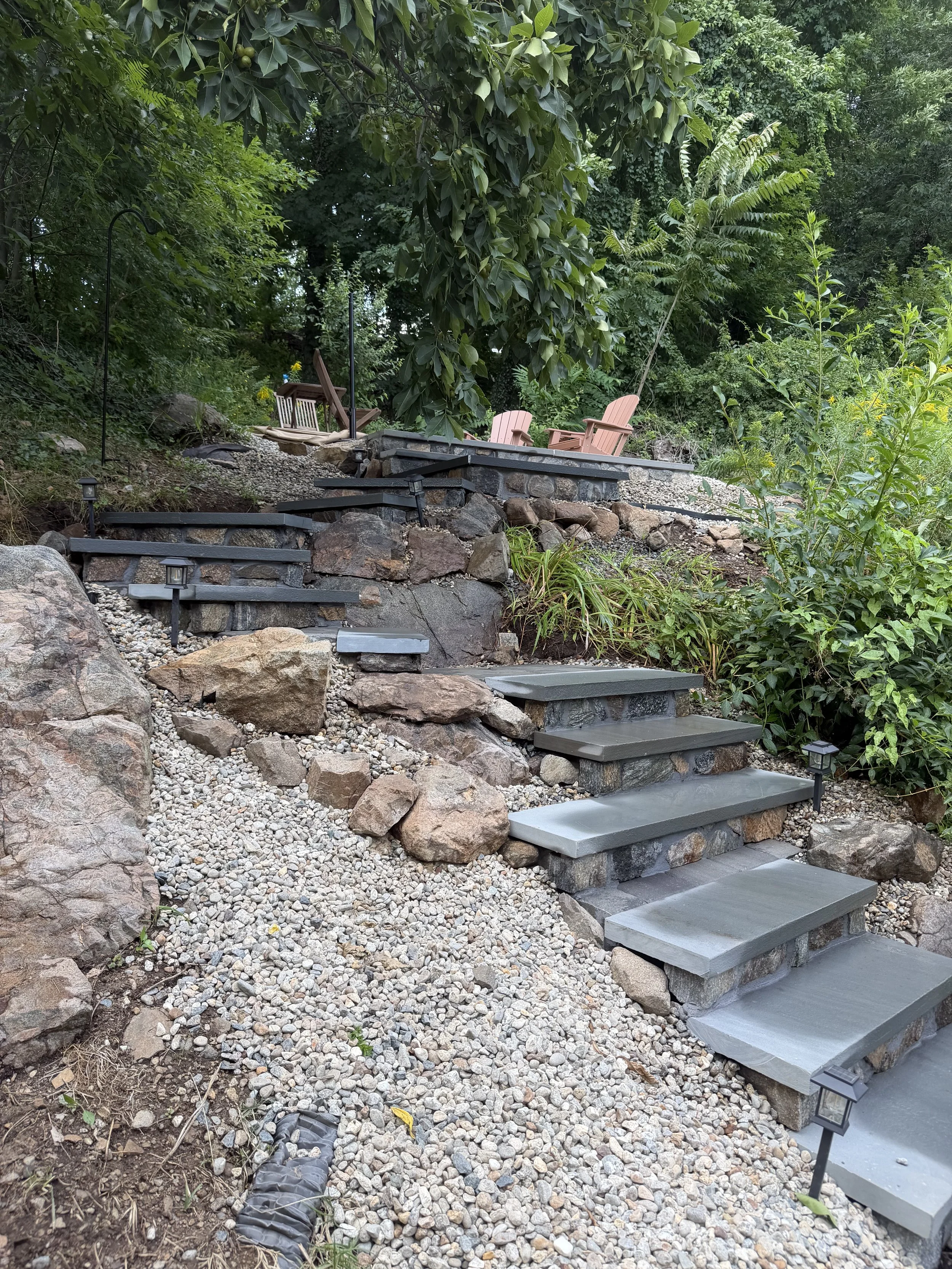 Stone Stairs and Patio